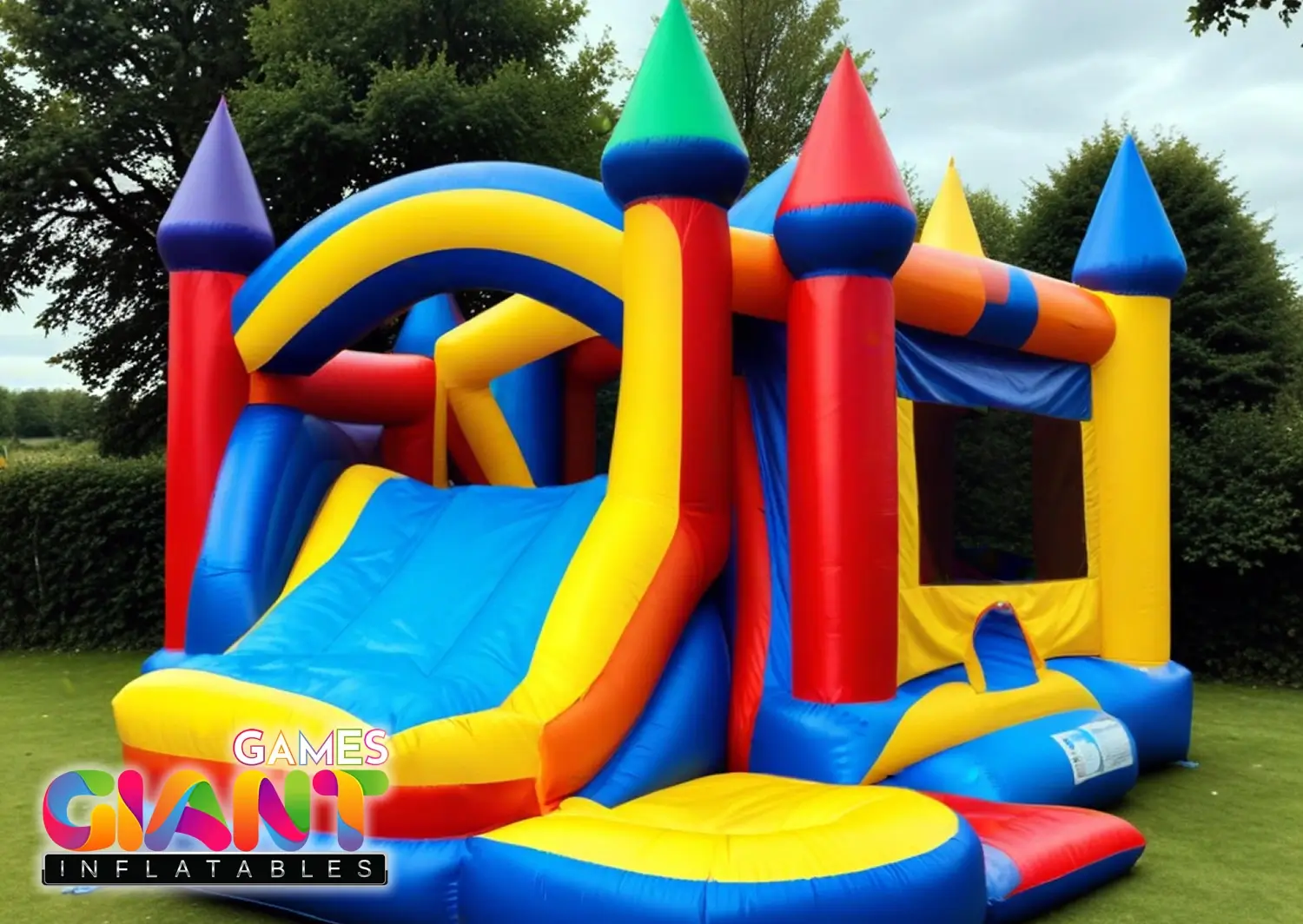 Bouncy-slide-for-backyard