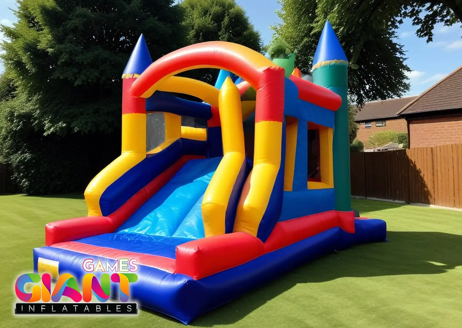 Inflatable-castle with-slide