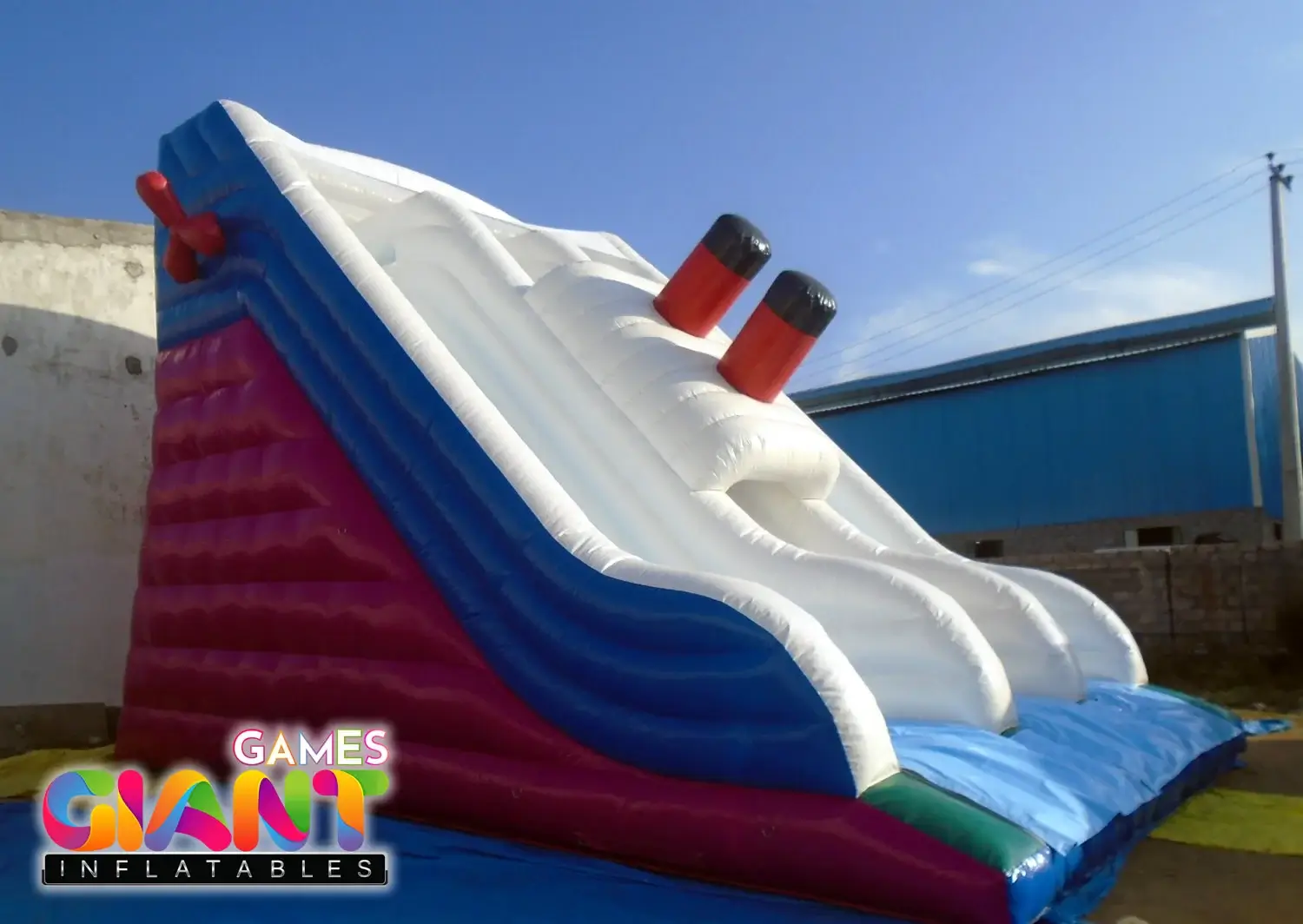 Custom-dual-lane-inflatable-slide