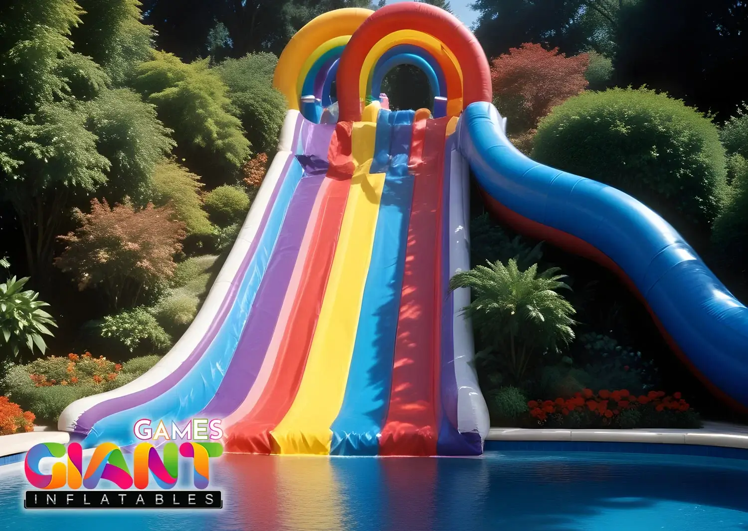 Kids-inflatable-rainbow-slide