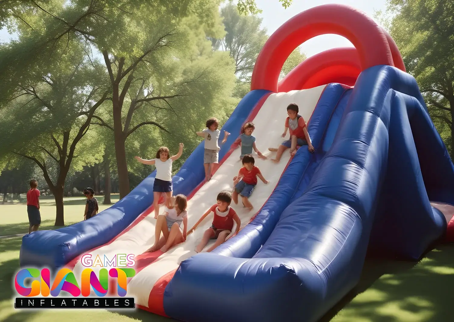 Inflatable-mountain-slide