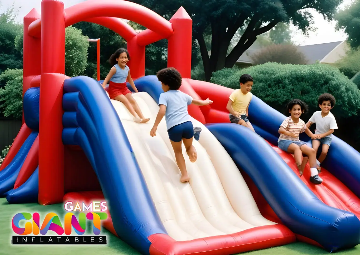 Outdoor-cliff-slide-inflatable