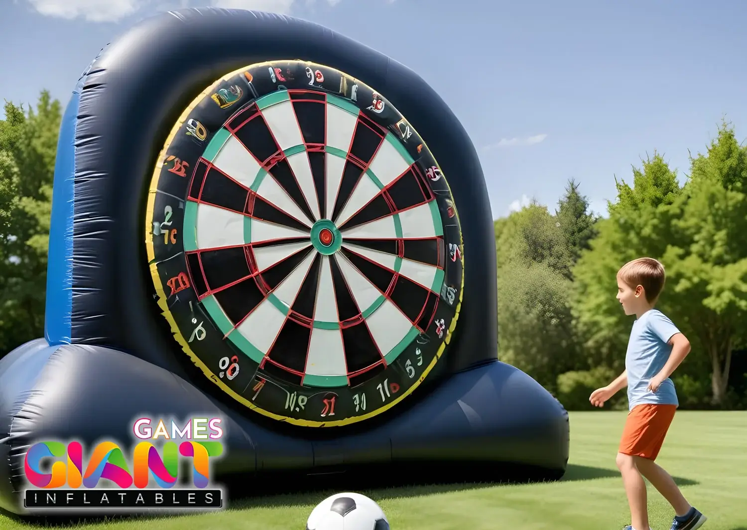 Commercial-inflatable-football-dartboard