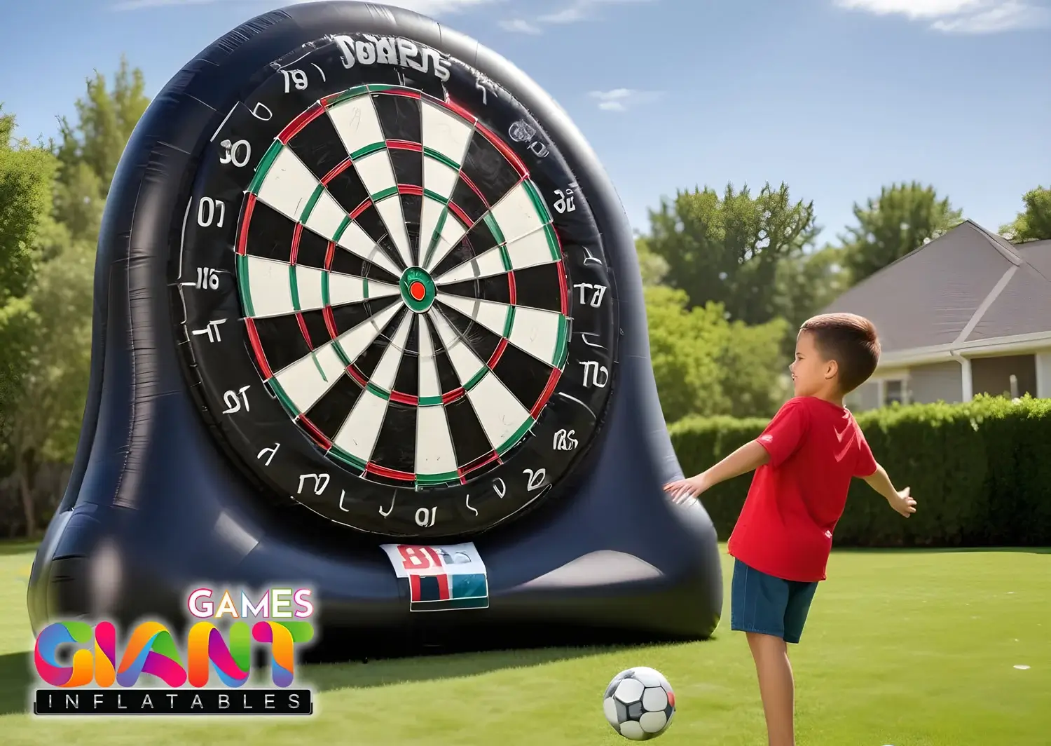 Giant-inflatable-football-dartboard