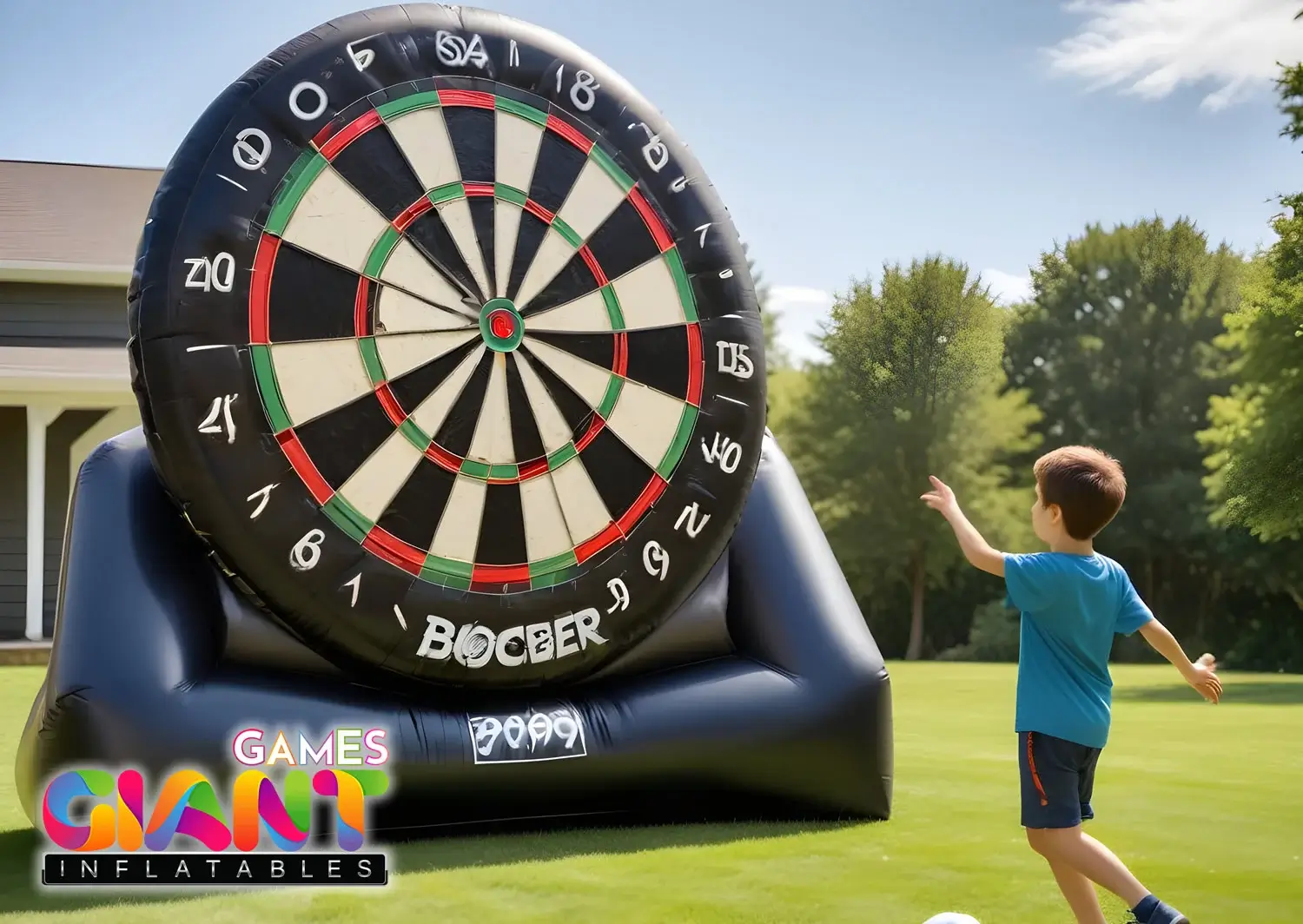 Inflatable-football-dartboard-game