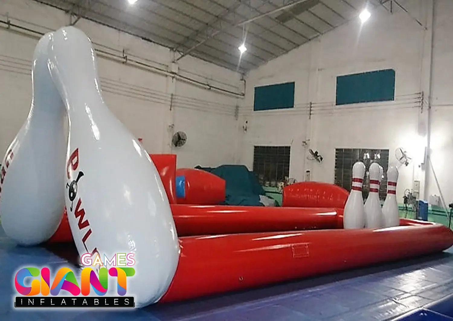 Commercial-inflatable-bowling-alley