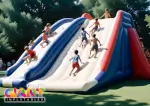 Heavy-duty-cliff-climbing-slide