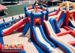 Giant-inflatable-superhero-park